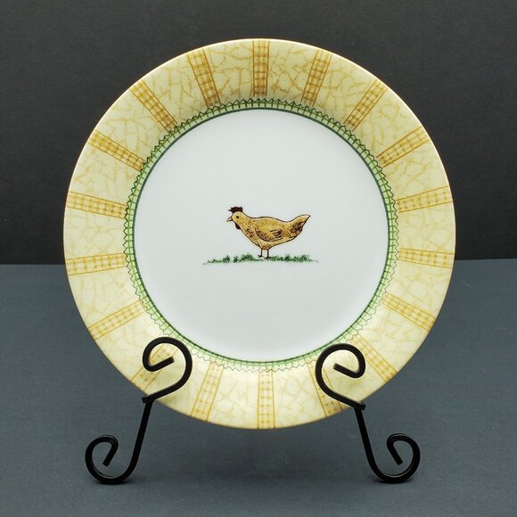 Corelle Windsor Farm Salad Plates Corning Chicken Hen 7.25" Dessert Plates - Picture 2 of 6